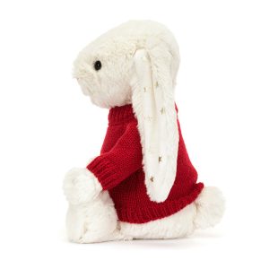 Bashful Twinkle Bunny with Personalised Red Jumper