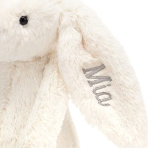 Personalised Bashful Cream Bunny Medium